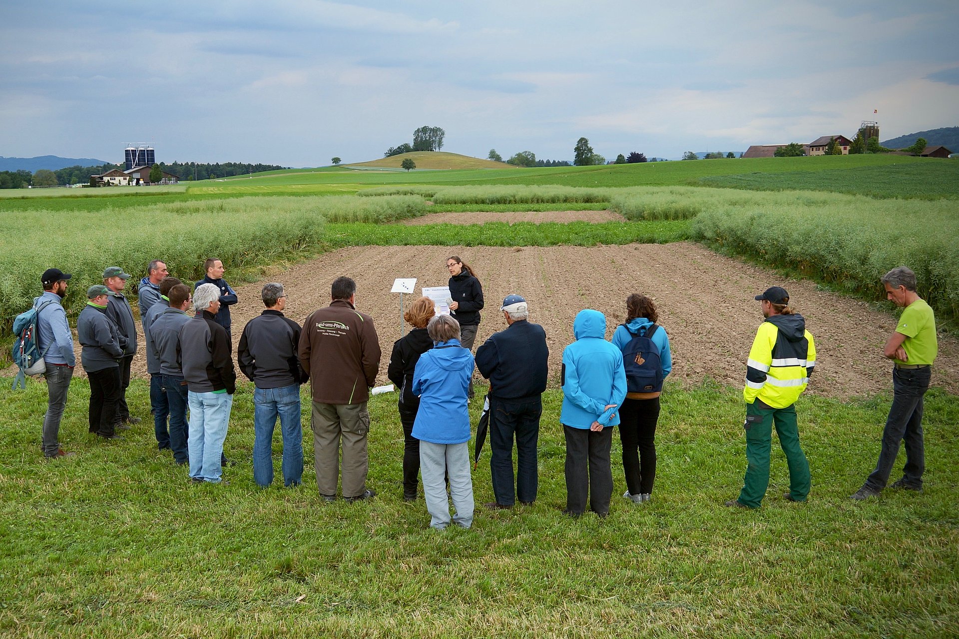 Feldbegehung. Foto: Thomas Alföldi, FiBL